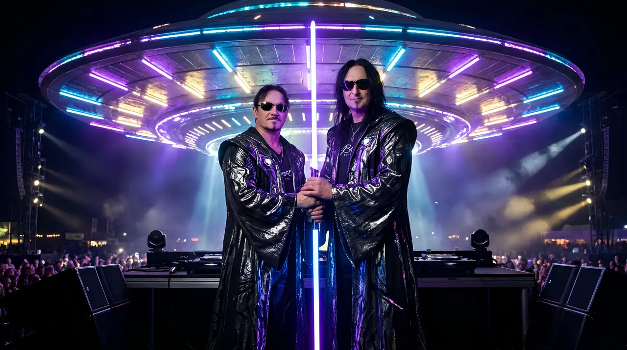 DJ JarZe ja DJ JuZe esiintymässä yhdessä
